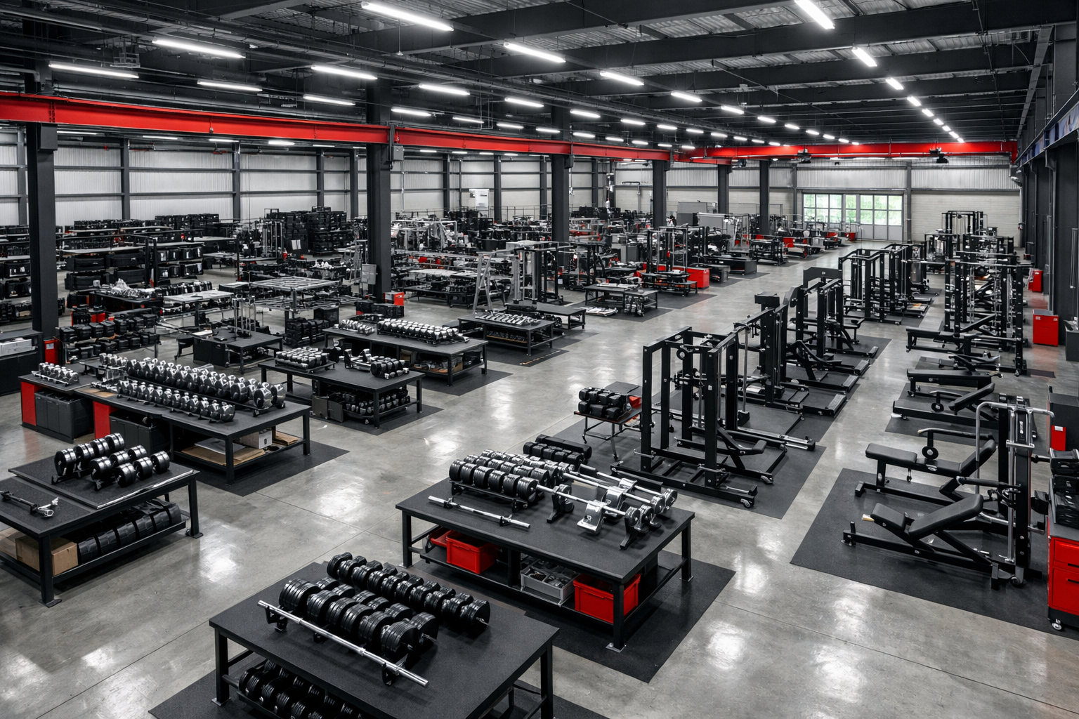 Fábrica de equipamentos fitness